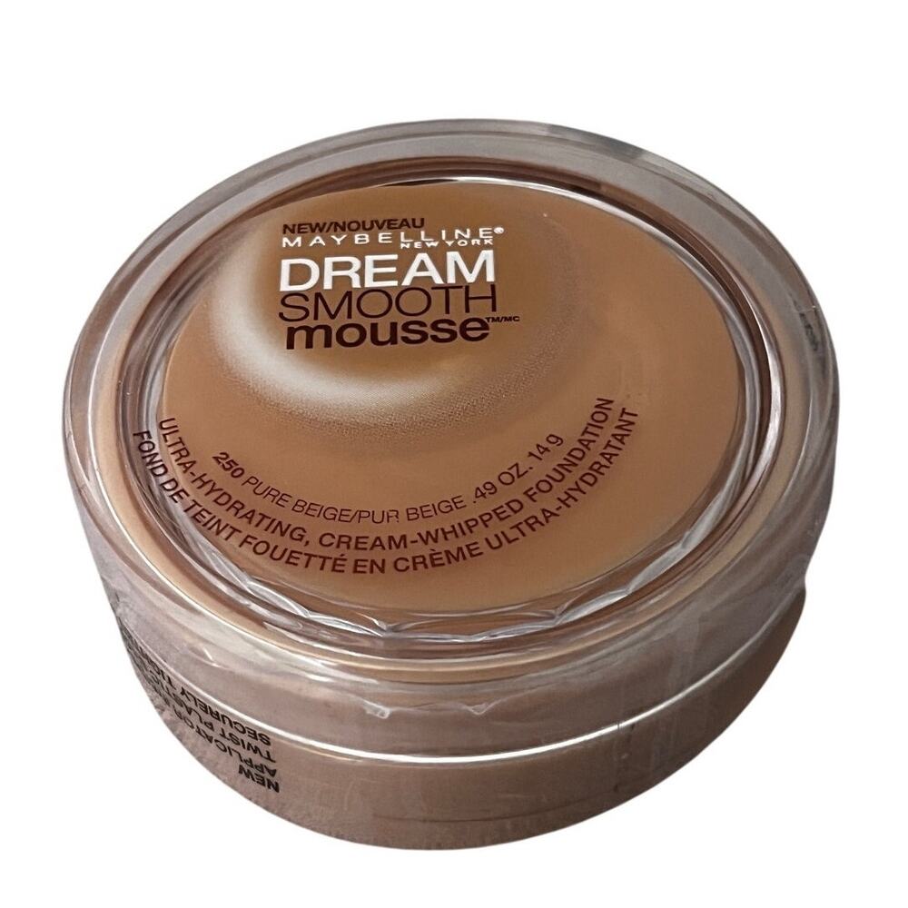 Maybelline Dream Smooth Mousse Foundation 250 PURE BEIGE Sealed Discontinued HTF